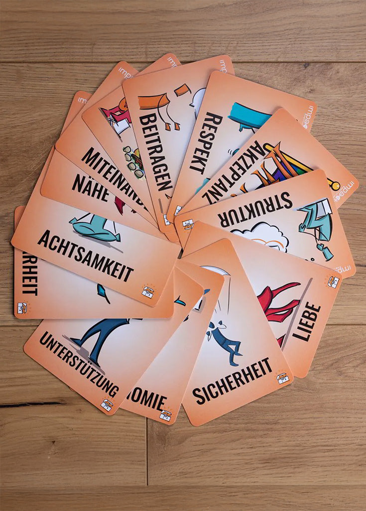 Illustrierte Bedürfniskarten Sets