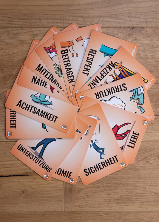 Illustrierte Bedürfniskarten Sets