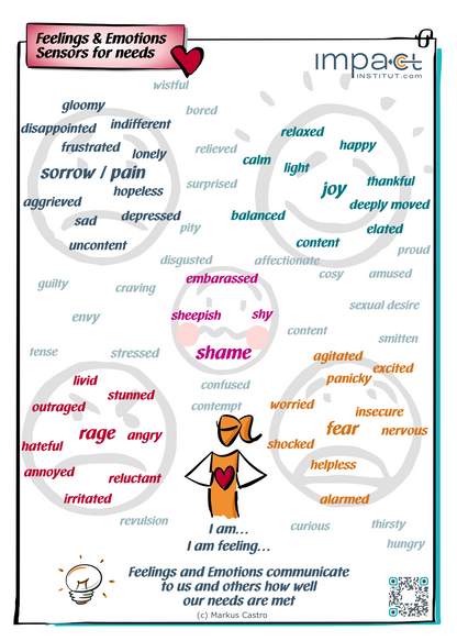 Metaplan Plakat - Gefühle Übersicht